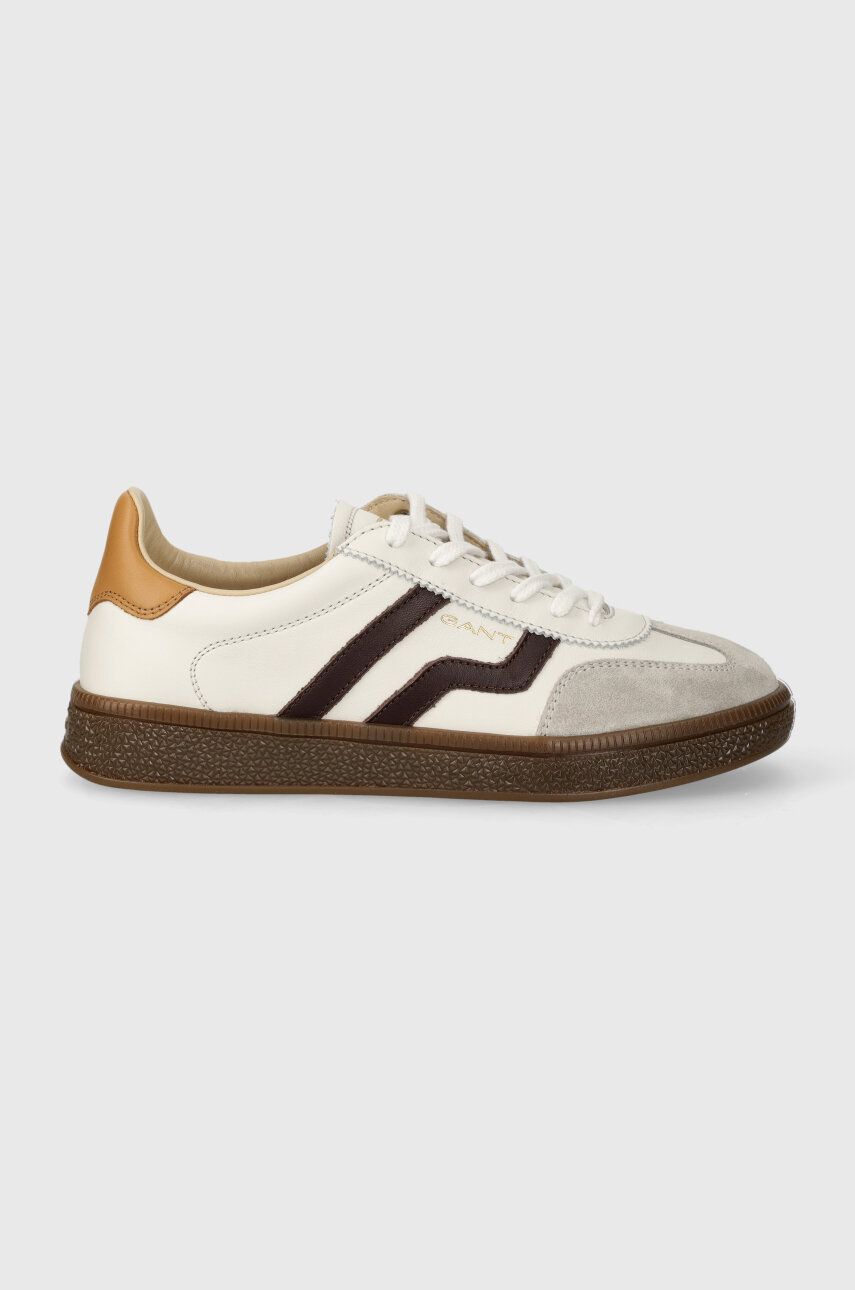 Gant sneakers din piele Cuzima culoarea alb, 28533549.G202
