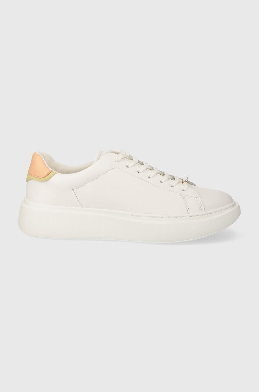 Levně Kožené sneakers boty BOSS Amber bílá barva, 50517207