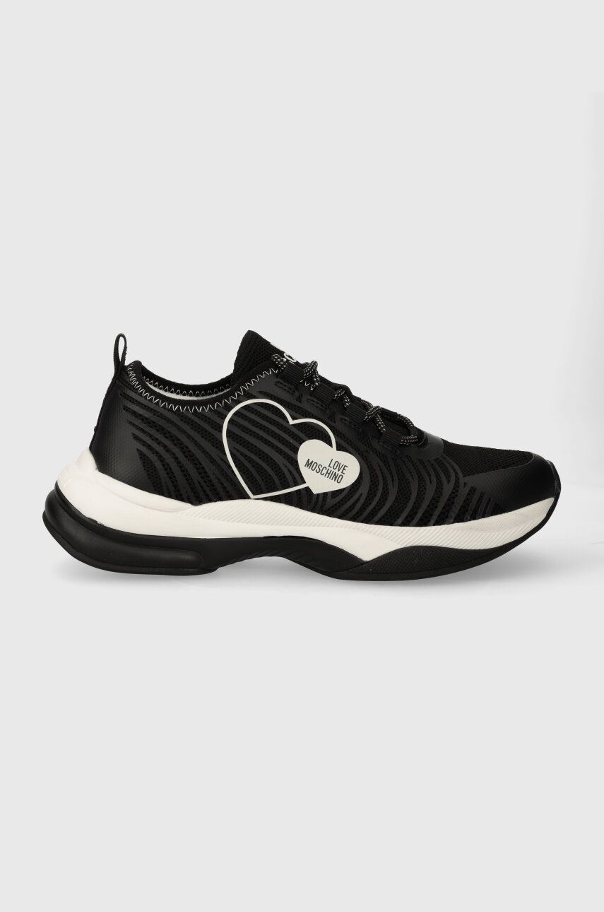 Love Moschino sneakers culoarea negru JA15284G1IJC500A
