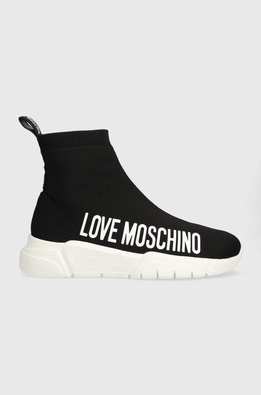 Love Moschino sneakers culoarea negru, JA15433G1IIZ6000