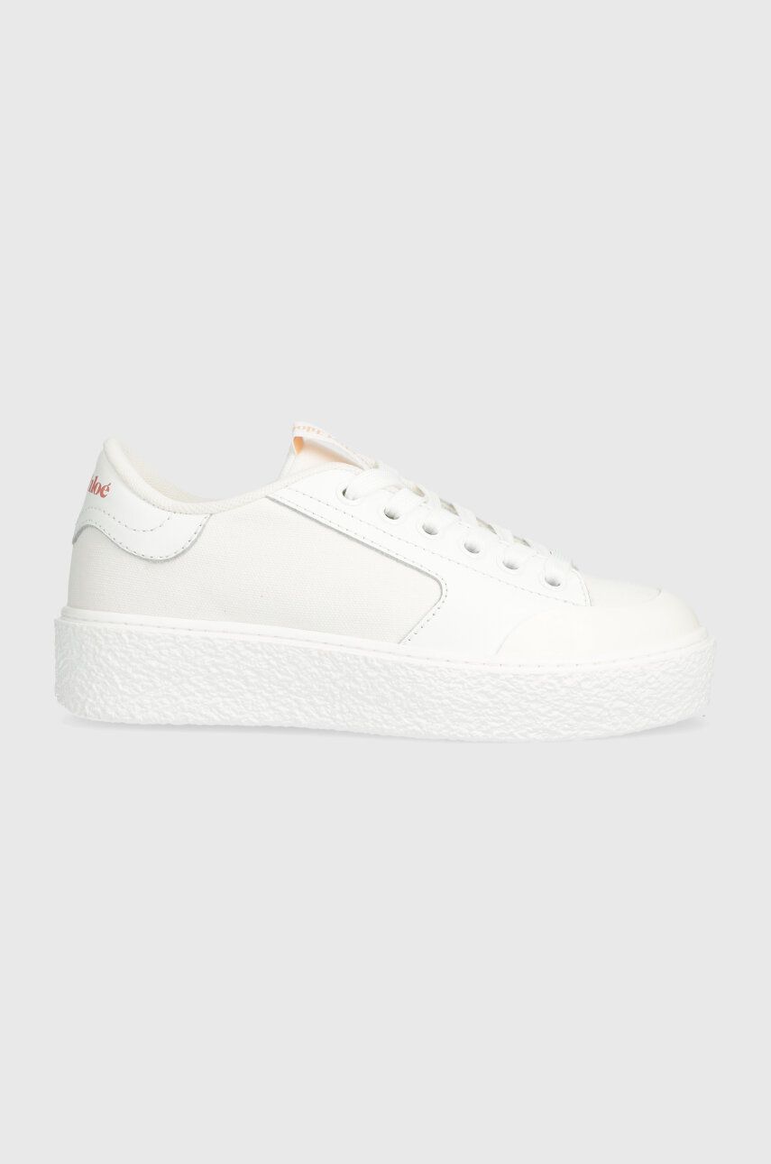 See by Chloé sneakers Hella culoarea alb, SB39120A