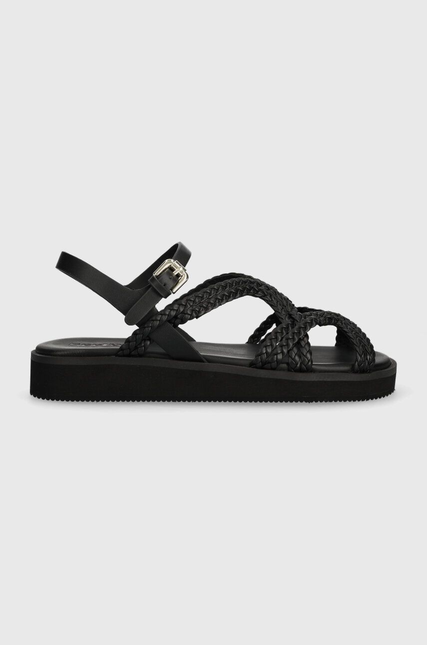 See by Chloé sandale Sansa femei, culoarea negru, cu platforma, SB42051B
