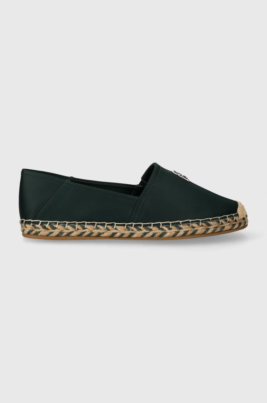 

Еспадрили Tommy Hilfiger TH SATIN FLAT ESPADRILLE в зелено FW0FW07881, Зелен