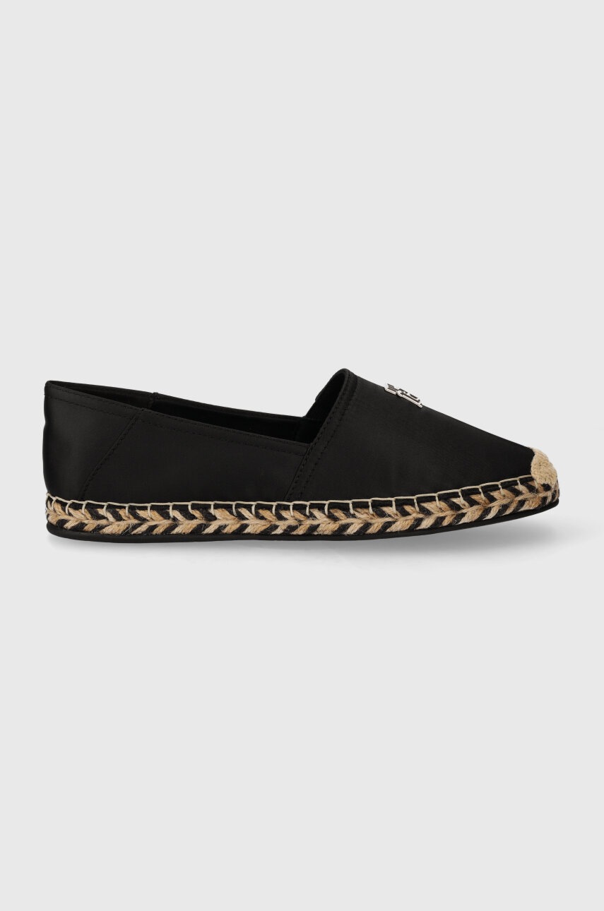 

Еспадрили Tommy Hilfiger TH SATIN FLAT ESPADRILLE в черно FW0FW07881, Черен