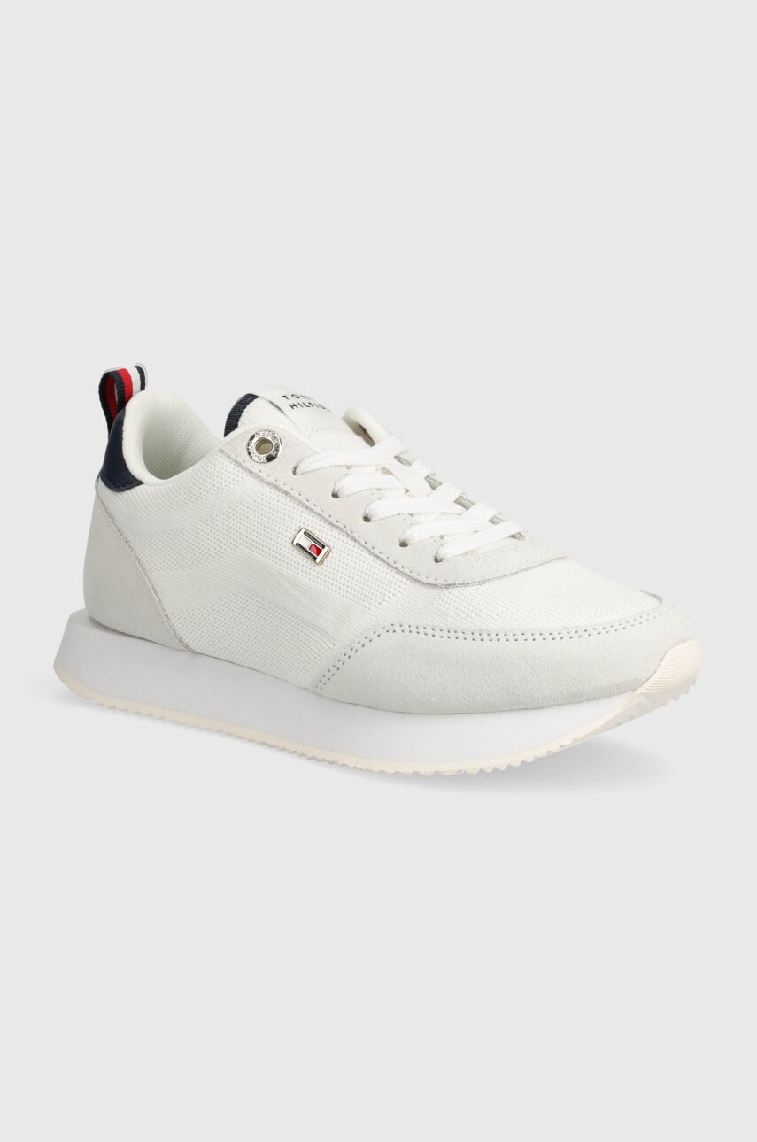 

Маратонки Tommy Hilfiger FLAG KNIT RUNNER в бяло FW0FW07916, Бял