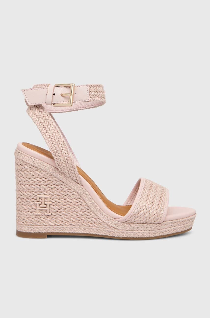

Сандали Tommy Hilfiger TH ROPE HIGH WEDGE SANDAL в розово FW0FW07926, Розов