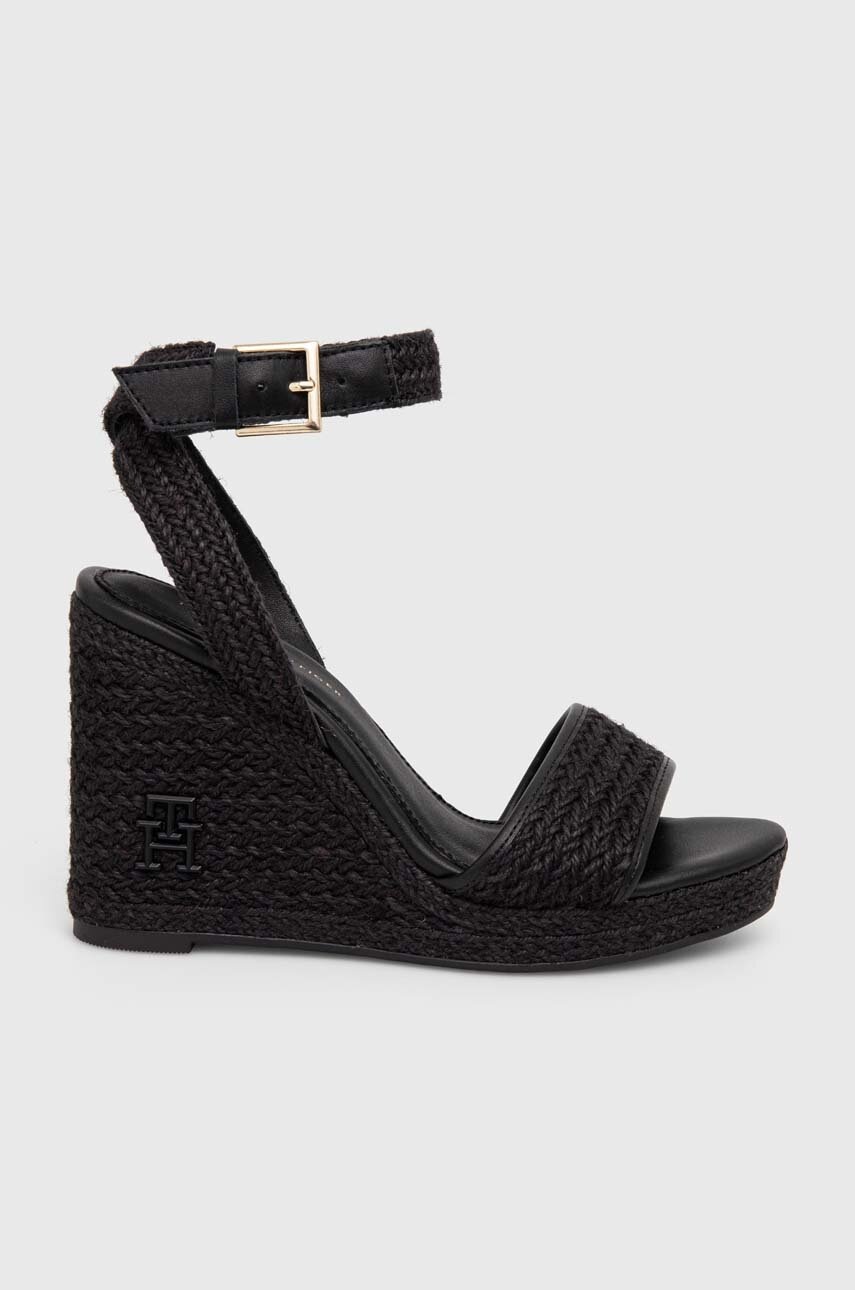 

Сандали Tommy Hilfiger TH ROPE HIGH WEDGE SANDAL в черно FW0FW07926, Черен