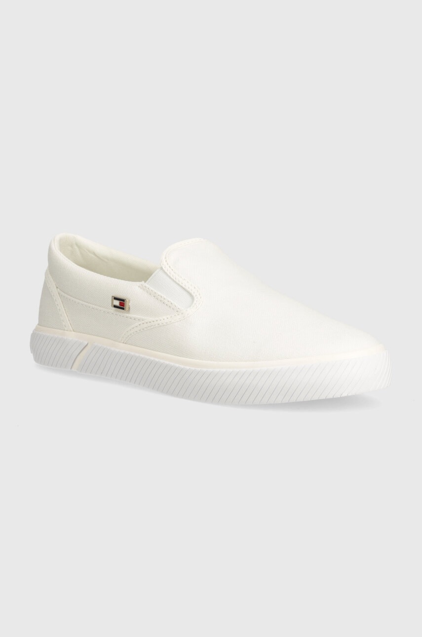 

Ниски кецове Tommy Hilfiger VULC CANVAS в бяло FW0FW08065, Бял