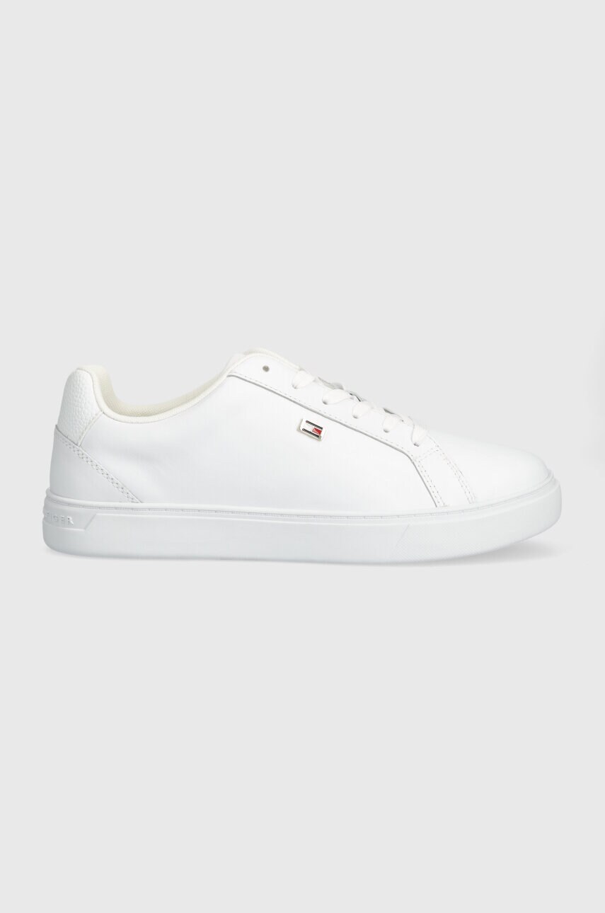 

Кожени маратонки Tommy Hilfiger FLAG COURT SNEAKER в бяло FW0FW08072, Бял