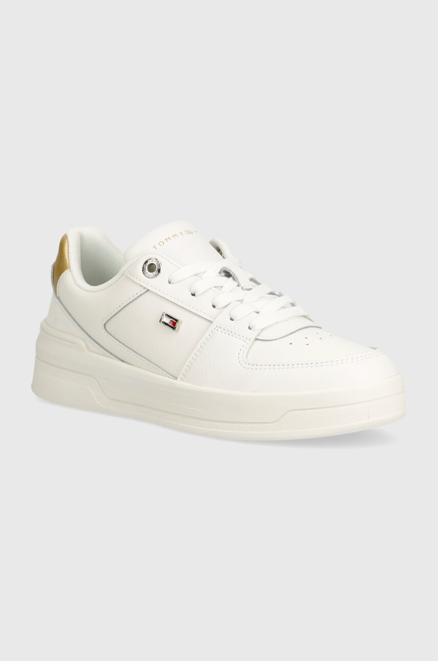 

Кожени маратонки Tommy Hilfiger ESSENTIAL в бяло FW0FW08076, Бял
