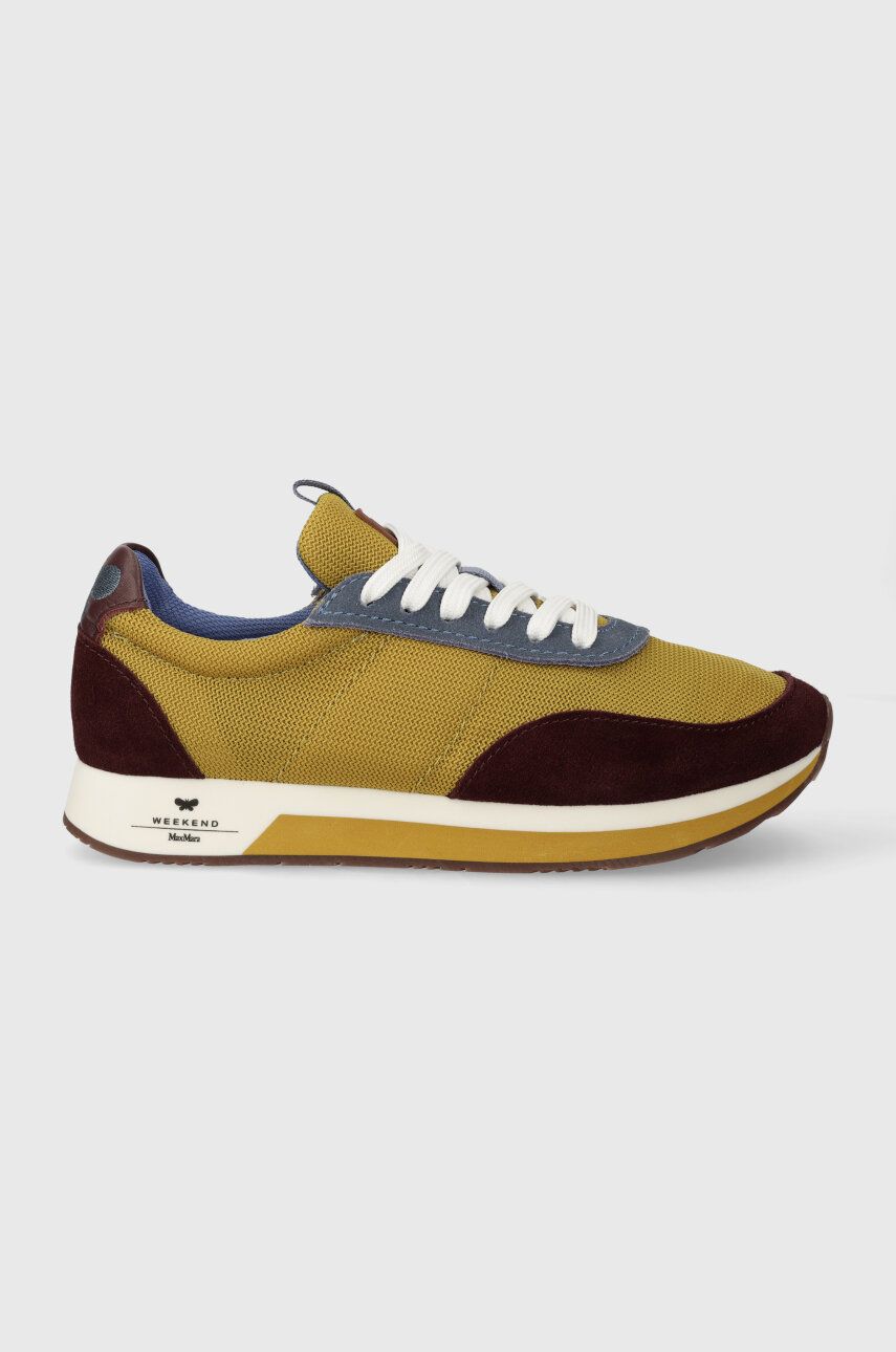 Weekend Max Mara sneakers Raro culoarea galben, 2415761114650