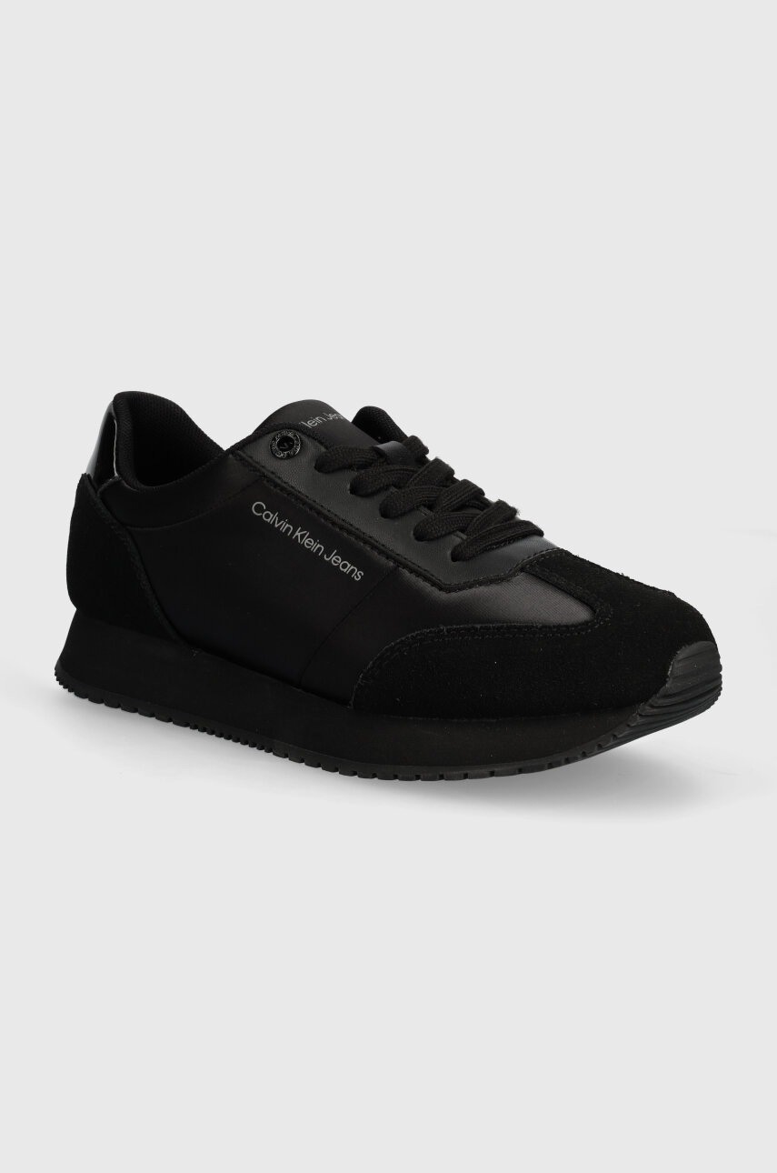 

Маратонки Calvin Klein Jeans RUNNER LOW LACE MIX IN DC в черно YW0YW01367, Черен