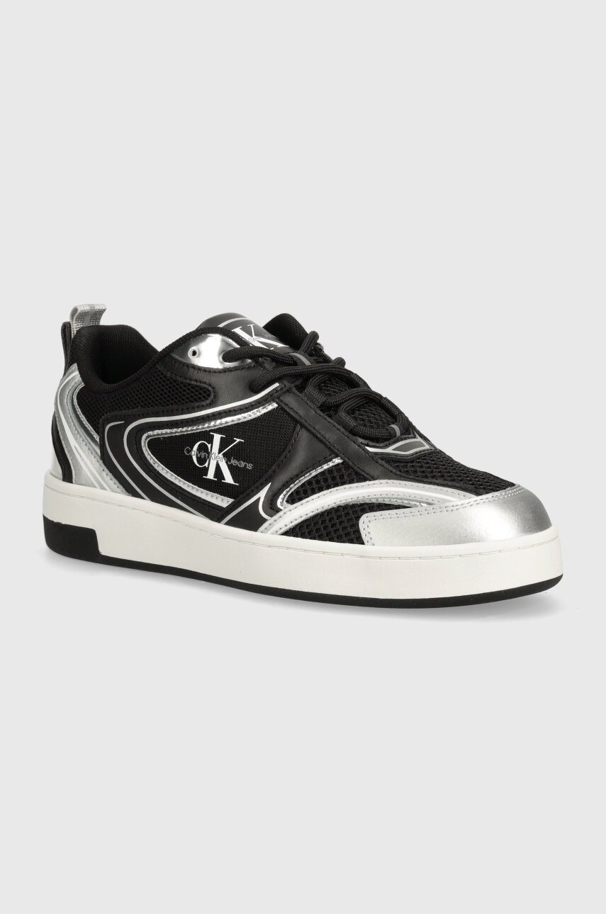 

Маратонки Calvin Klein Jeans BASKET CUPSOLE LOW MIX ML MR в черно YW0YW01386, Черен