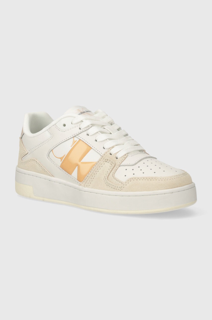 

Маратонки Calvin Klein Jeans BASKET CUPSOLE LOW MIX NBS DC в бежово YW0YW01388, Бежов