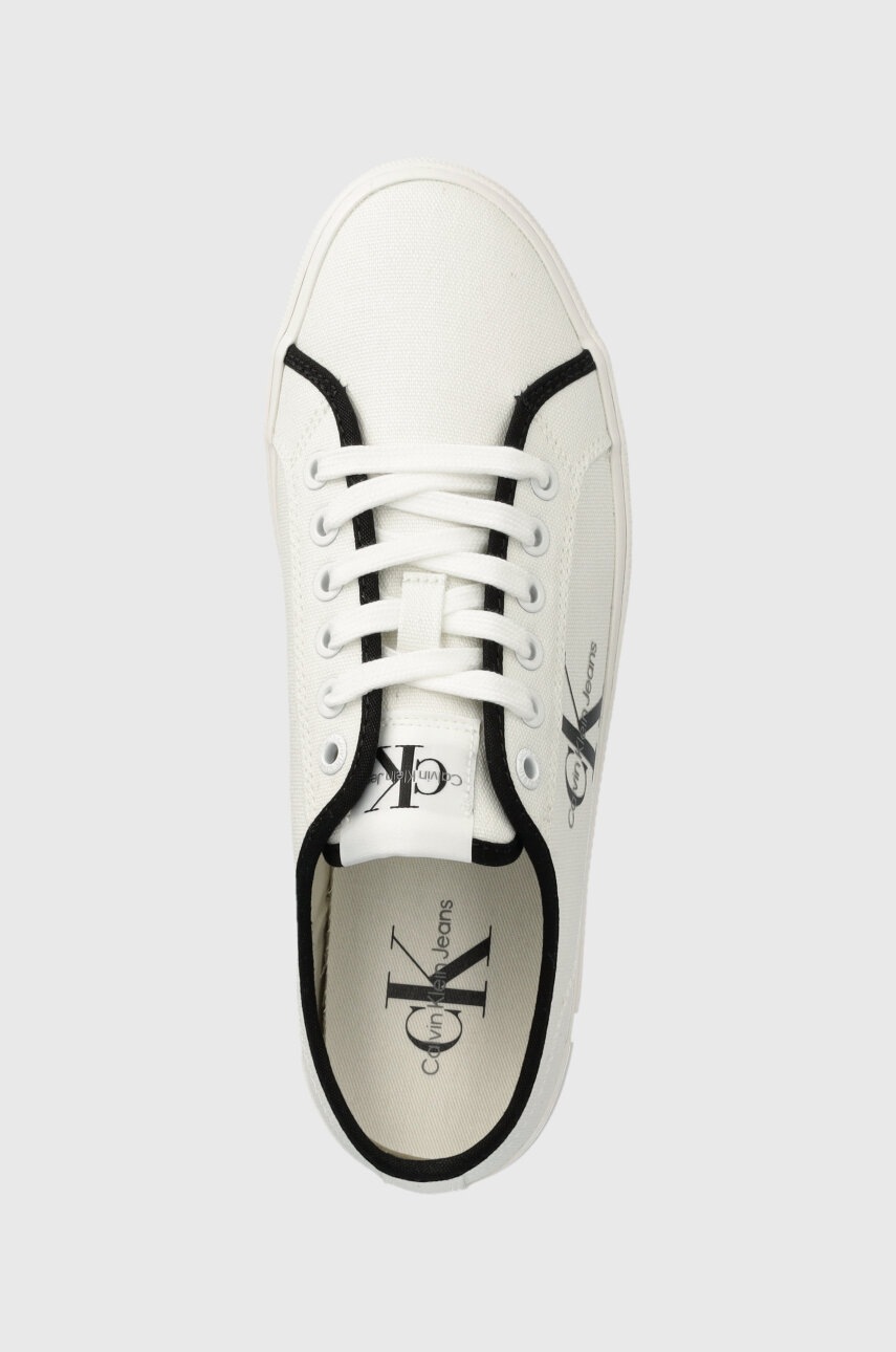 Кеди Calvin Klein Jeans SKATER VULCANIZED LOW CS ML MR жіночі колір білий YW0YW01453 