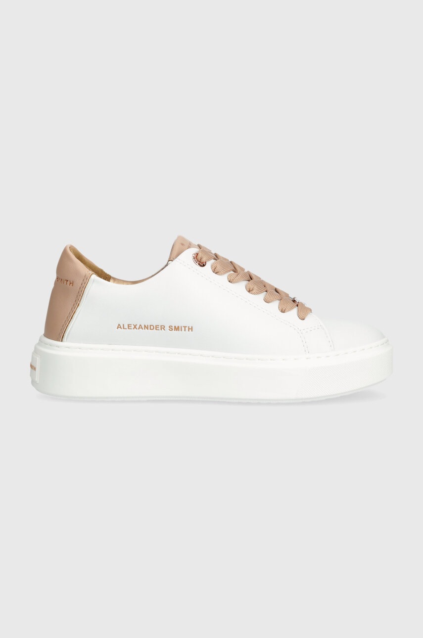 Alexander Smith sneakers London culoarea alb, ALAZLDW8352WNU