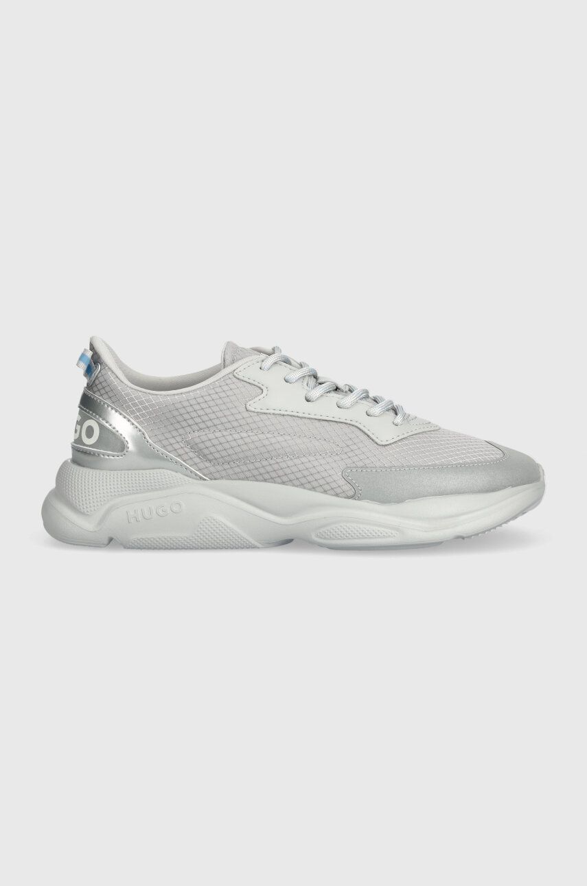 Levně Sneakers boty HUGO Leon stříbrná barva, 50517154
