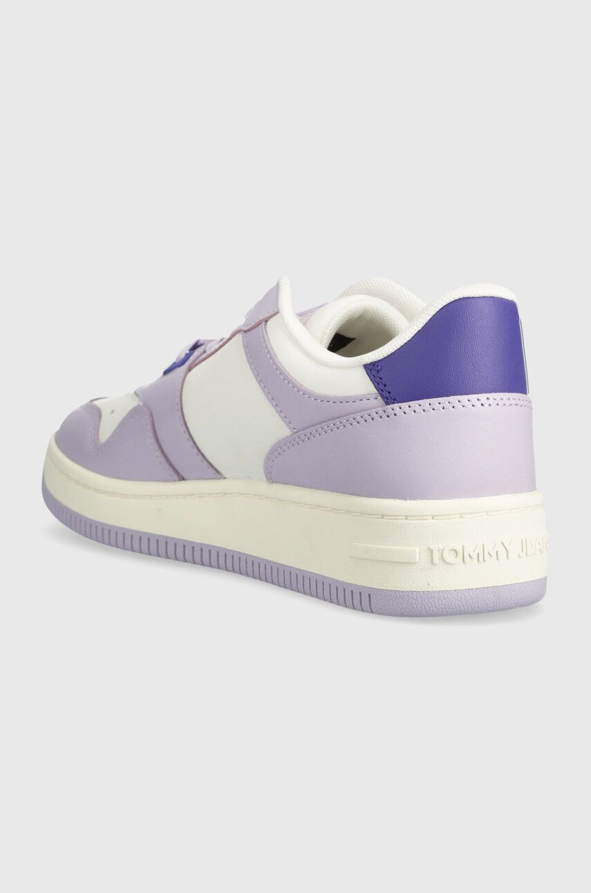 Tommy Jeans Sneakers TJW RETRO BASKET TONAL LOGO Culoarea Violet, EN0EN02483