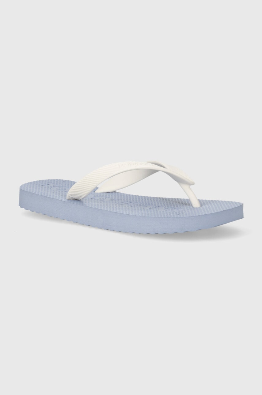 Tommy Jeans slapi TJW LOGO FLIP FLOP femei, cu toc plat, EN0EN02447