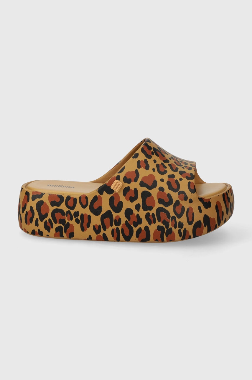 Melissa papuci MELISSA FREE PRINT PLATFORM AD femei, culoarea maro, cu platforma, M.33996.Q642