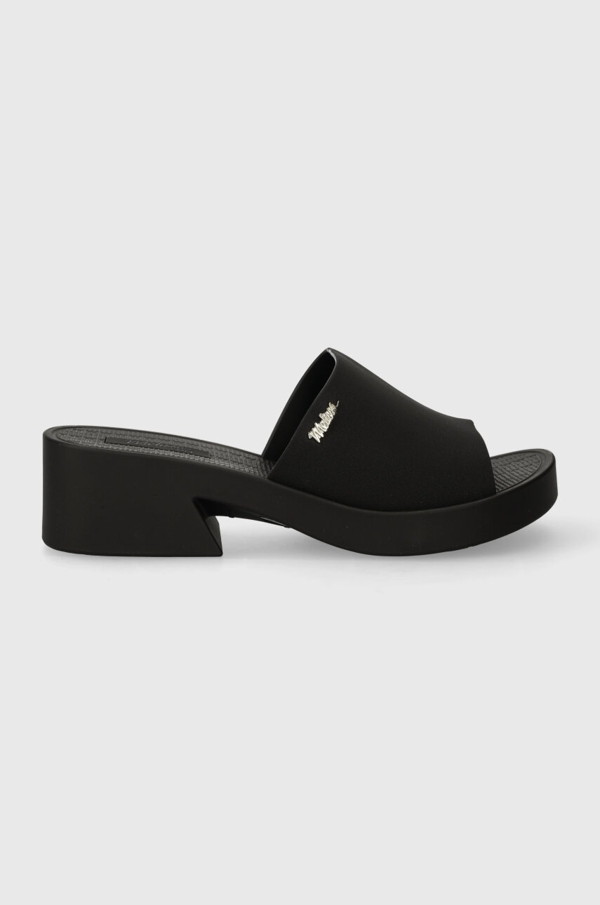 Melissa papuci MELISSA SUN MANHATTAN AD femei, culoarea negru, cu toc drept, M.35761.T570