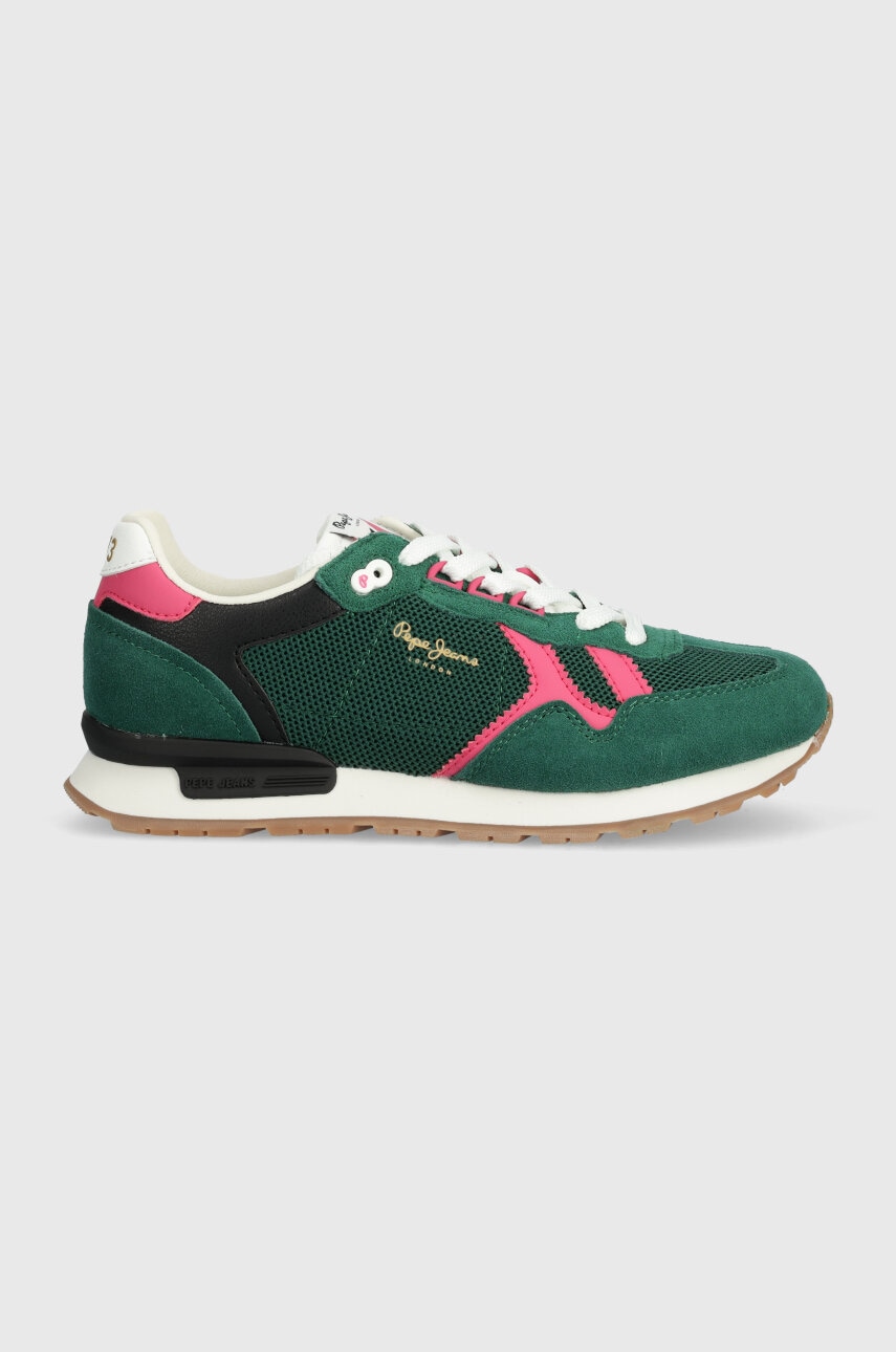 Pepe Jeans sneakers PLS40008 culoarea verde, BRIT RETRO W