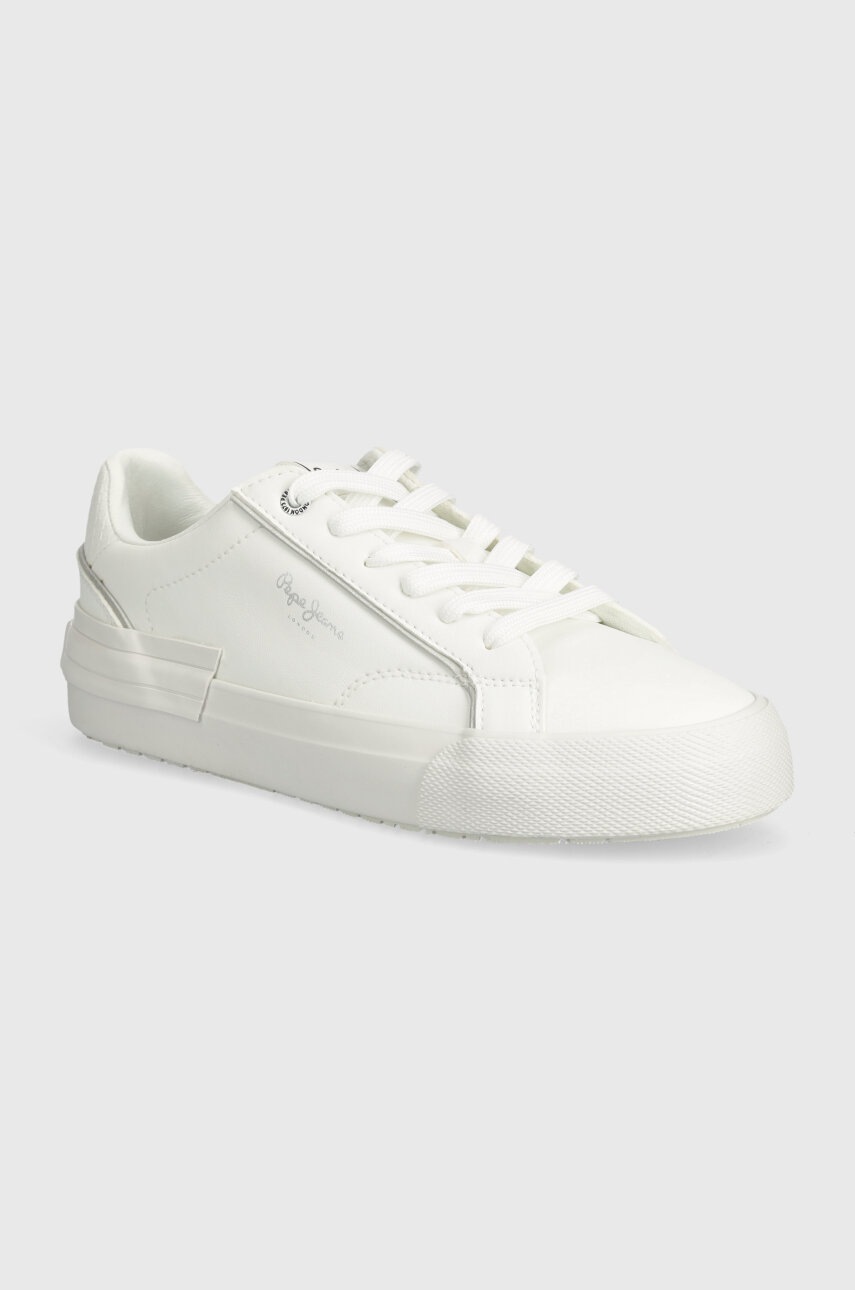 Pepe Jeans sneakers ALLEN BASIC W culoarea alb, PLS31563