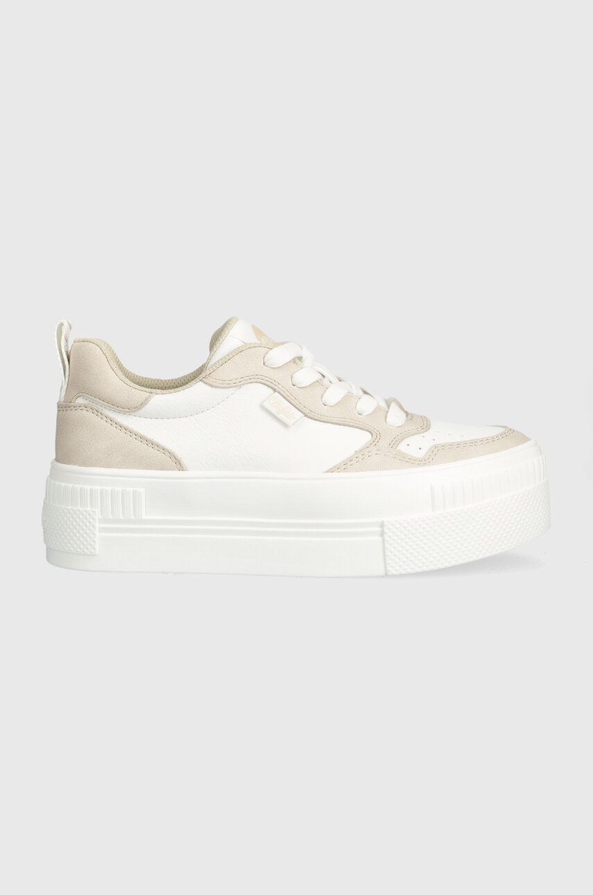 Buffalo sneakers Paired Court culoarea bej, 1636070