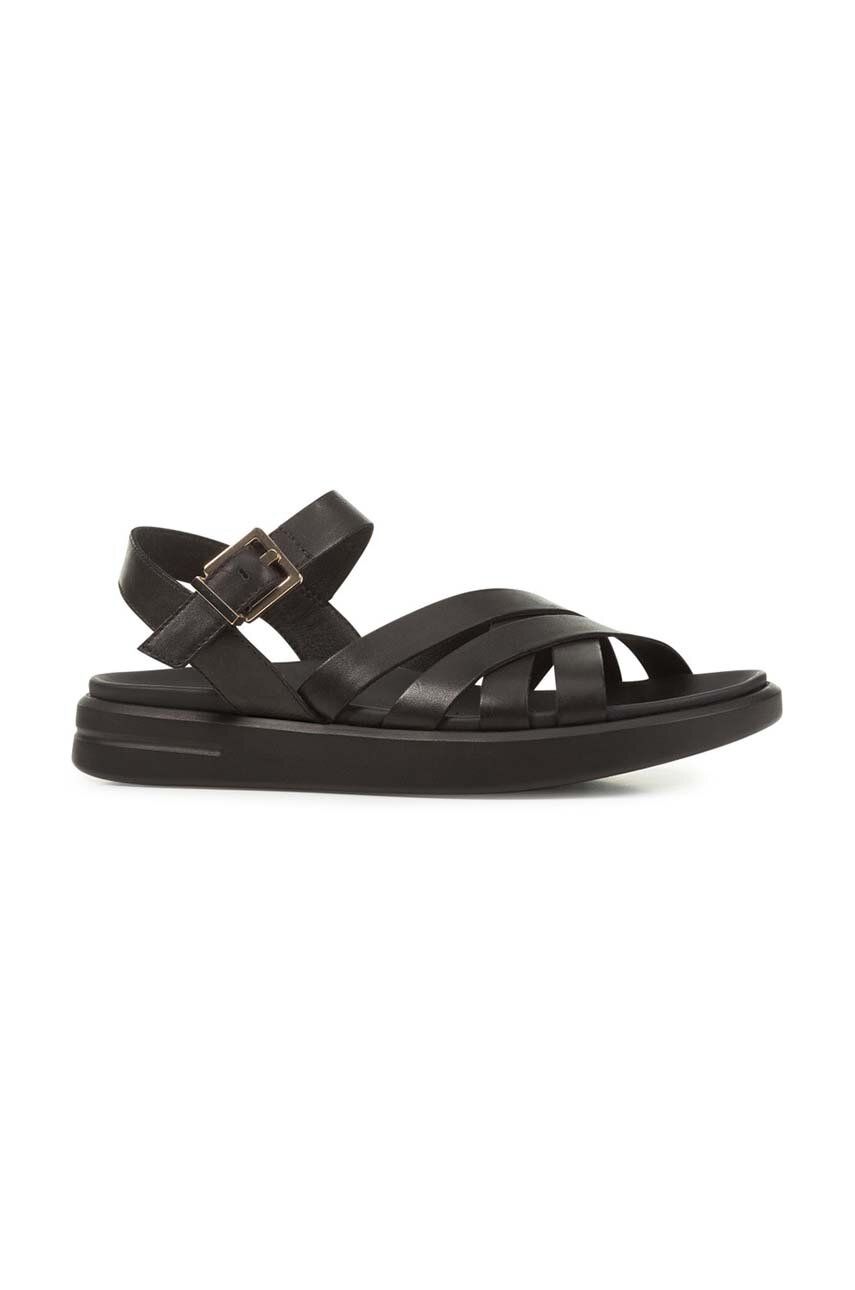 Geox sandale de piele D XAND 2S femei, culoarea negru, D35PAB 00043 C9999