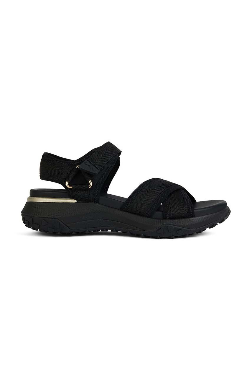 Geox sandale D SORAPIS + GRIP femei, culoarea negru, cu platforma, D45TBA 01511 C9999