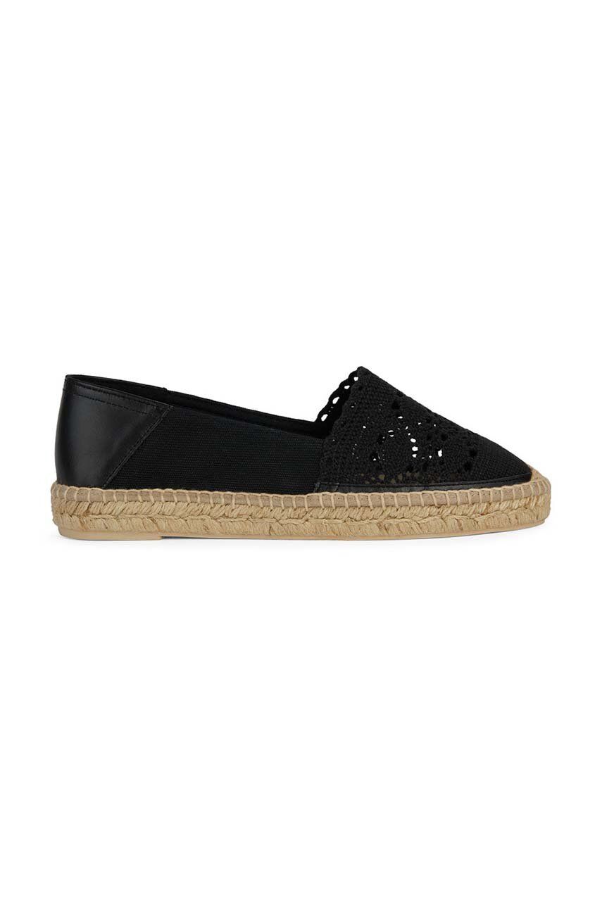 Geox espadrile D LAMPEDUSA culoarea negru, D45V0D 0DS10 C9999