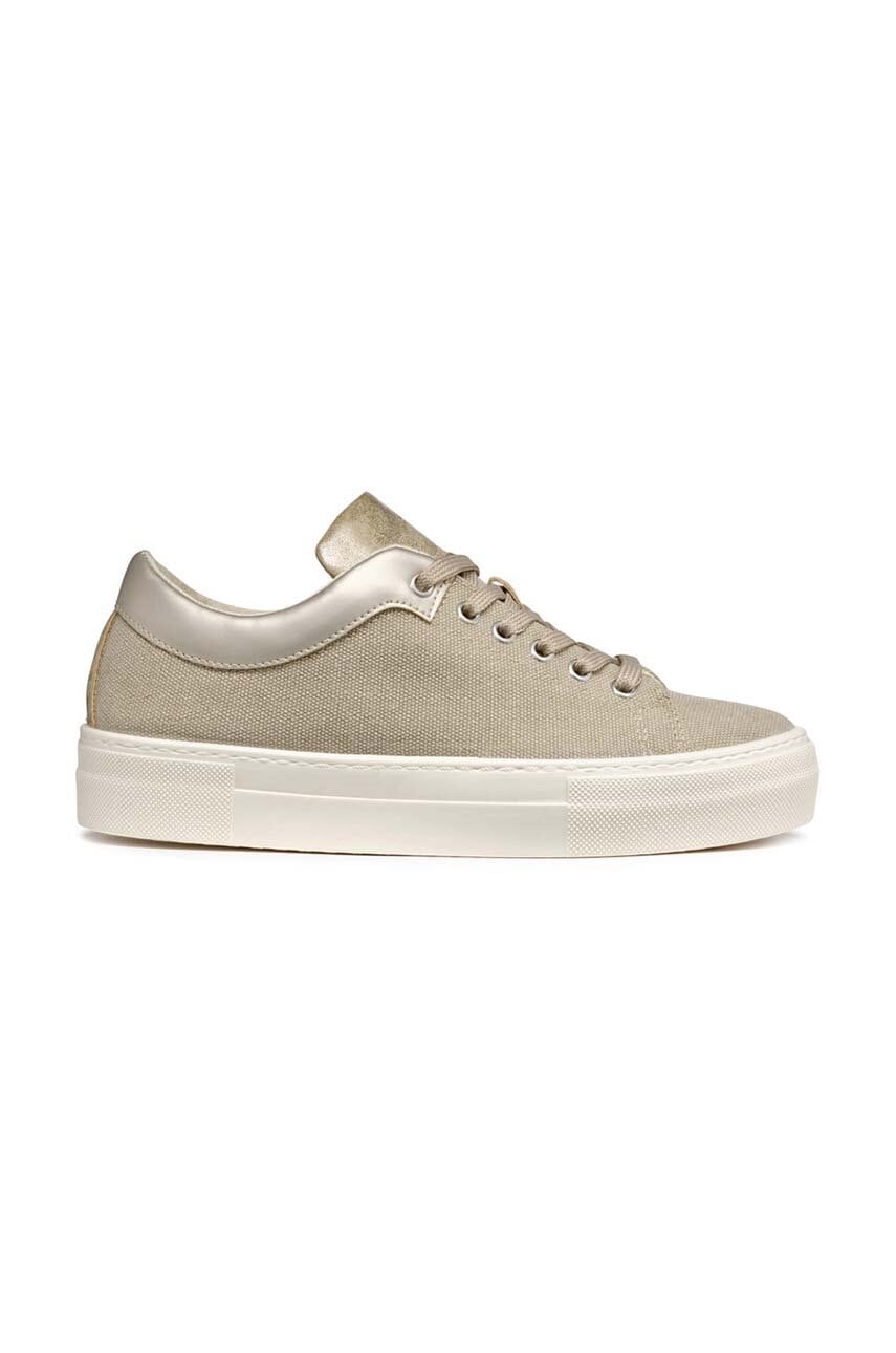 Geox sneakers D CLAUDIN culoarea bej, D35VWA 01054 C5000