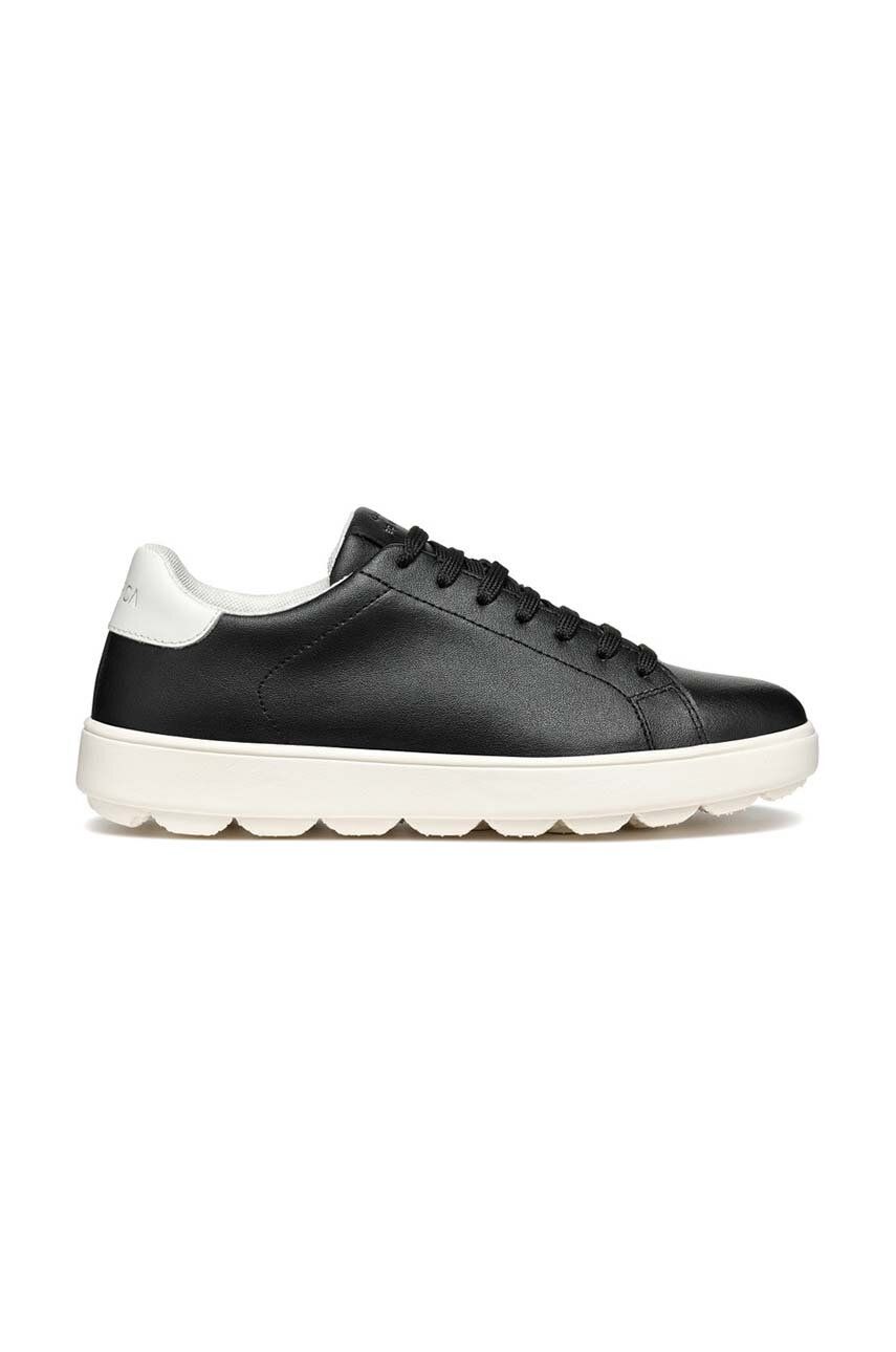 Levně Kožené sneakers boty Geox D SPHERICA ECUB-1 černá barva, D45WEA 0009B C0127