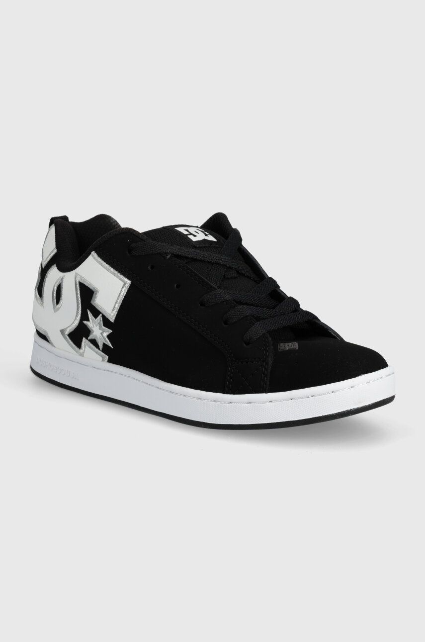 DC sneakers din piele intoarsă Court Graffik culoarea negru, 300678