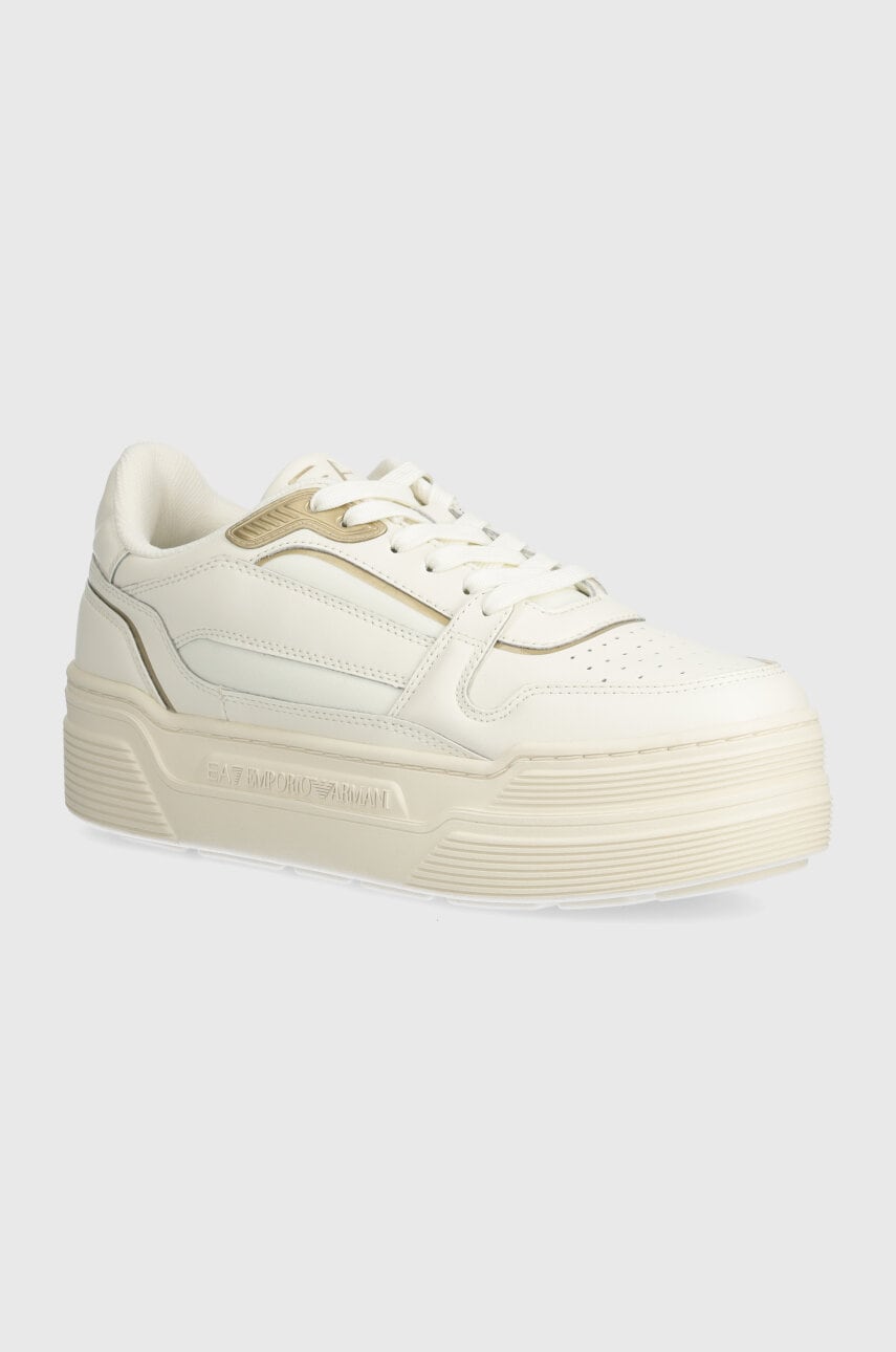 EA7 Emporio Armani Adidasi culoarea bej