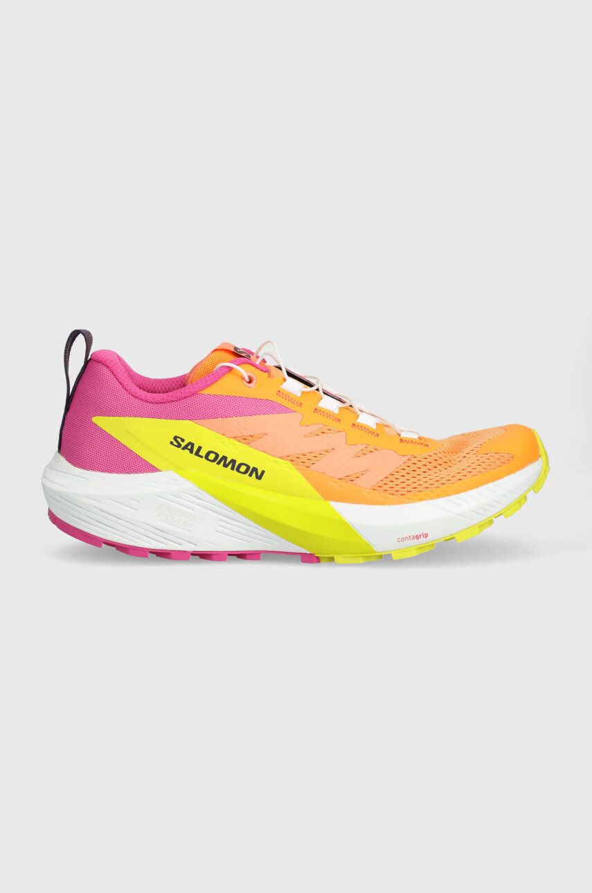 Salomon pantofi Sense Ride 5 femei, culoarea portocaliu