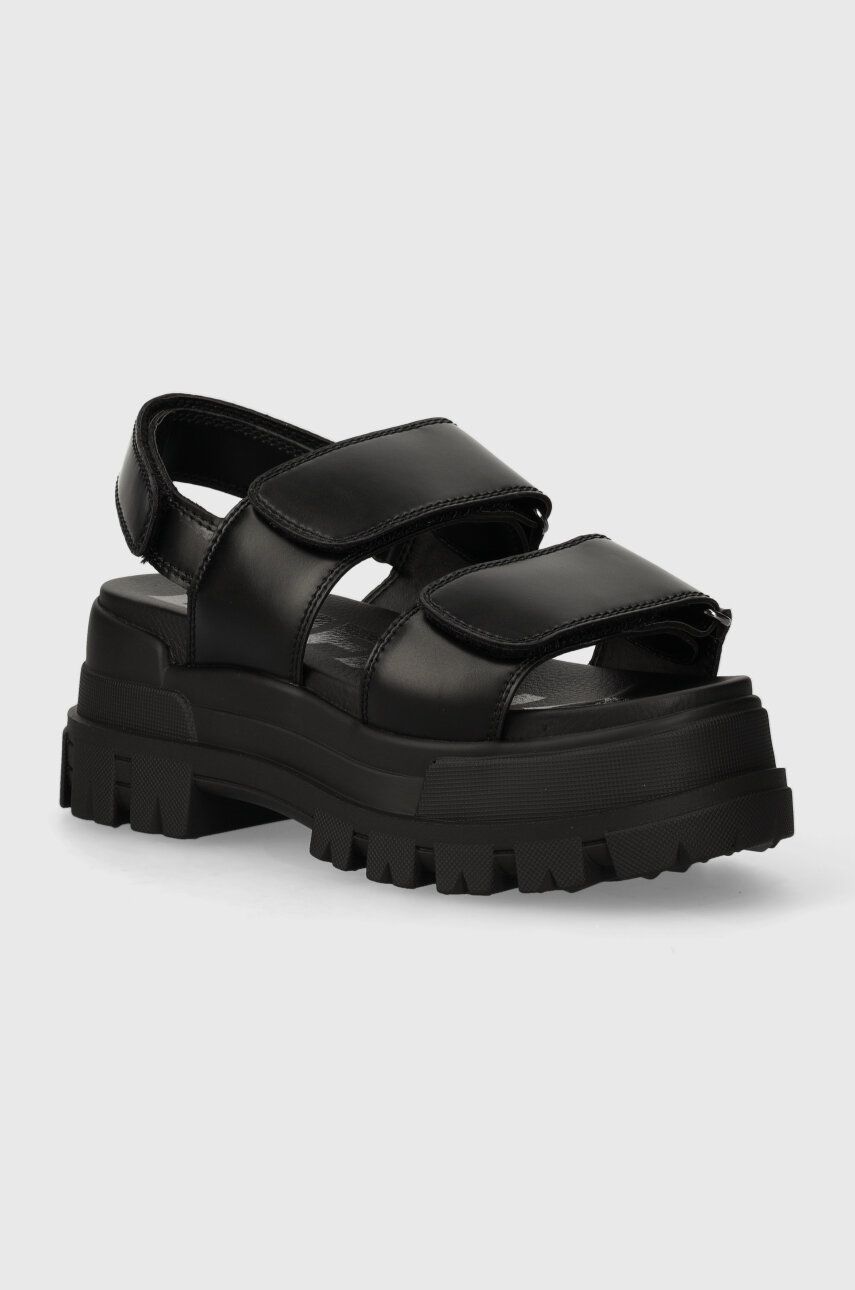 Buffalo sandale Aspha Snd femei, culoarea negru, cu platform