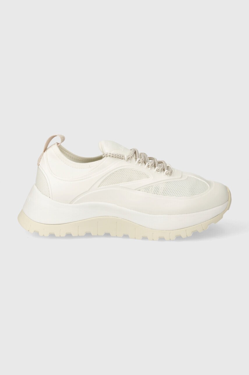 Levně Tenisky Calvin Klein RUNNER LACE UP CAGING bílá barva, HW0HW01900