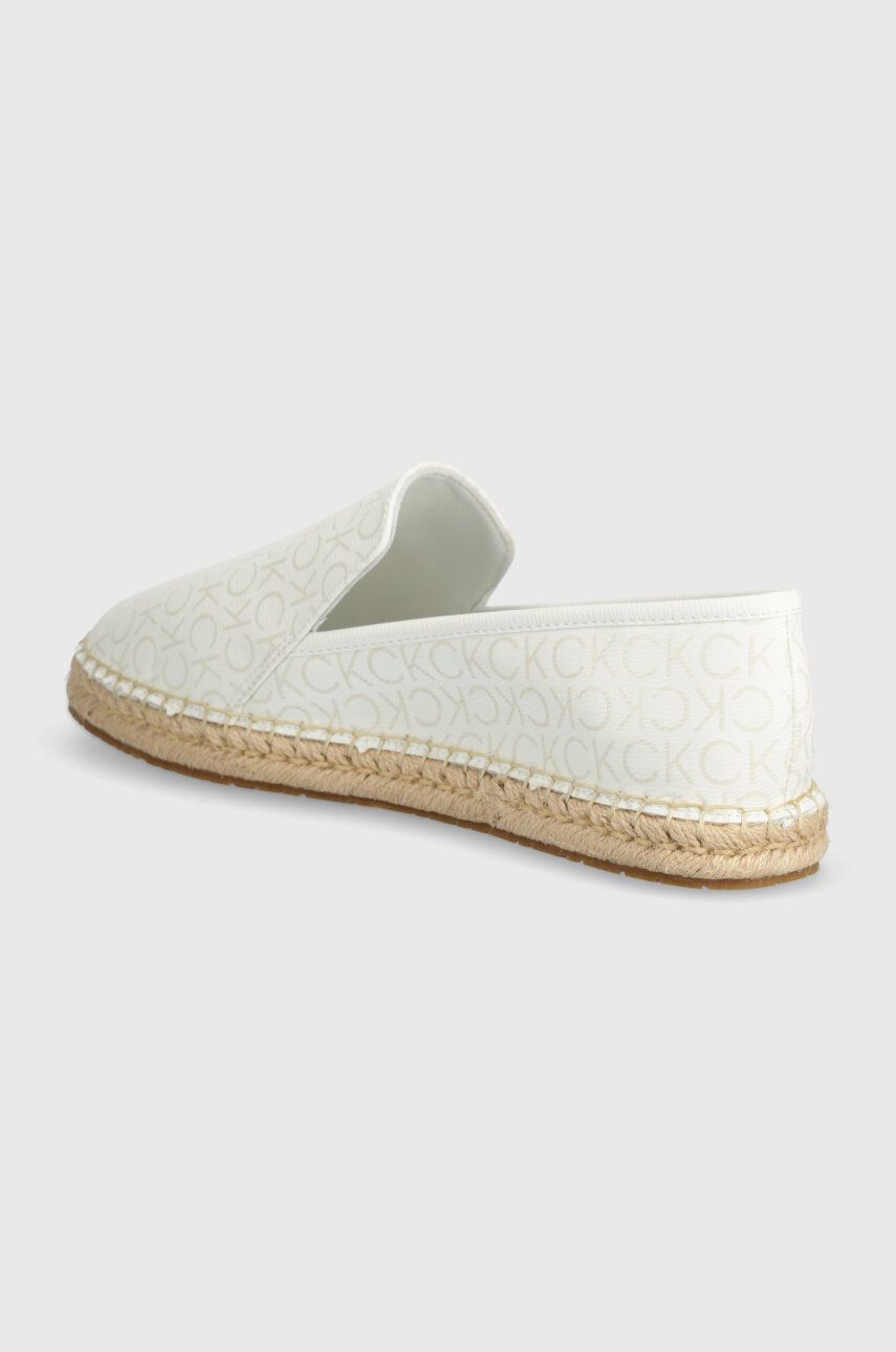 Espadrile Calvin Klein ESPADRILLE EPI MONO Bela Barva, HW0HW01917