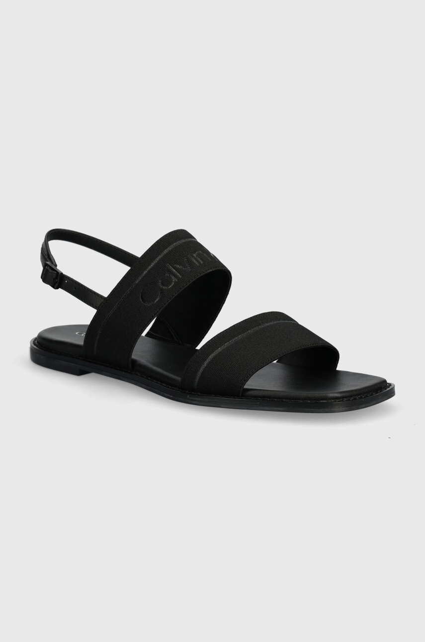 

Сандали Calvin Klein FLAT SANDAL HE в черно HW0HW01990, Черен