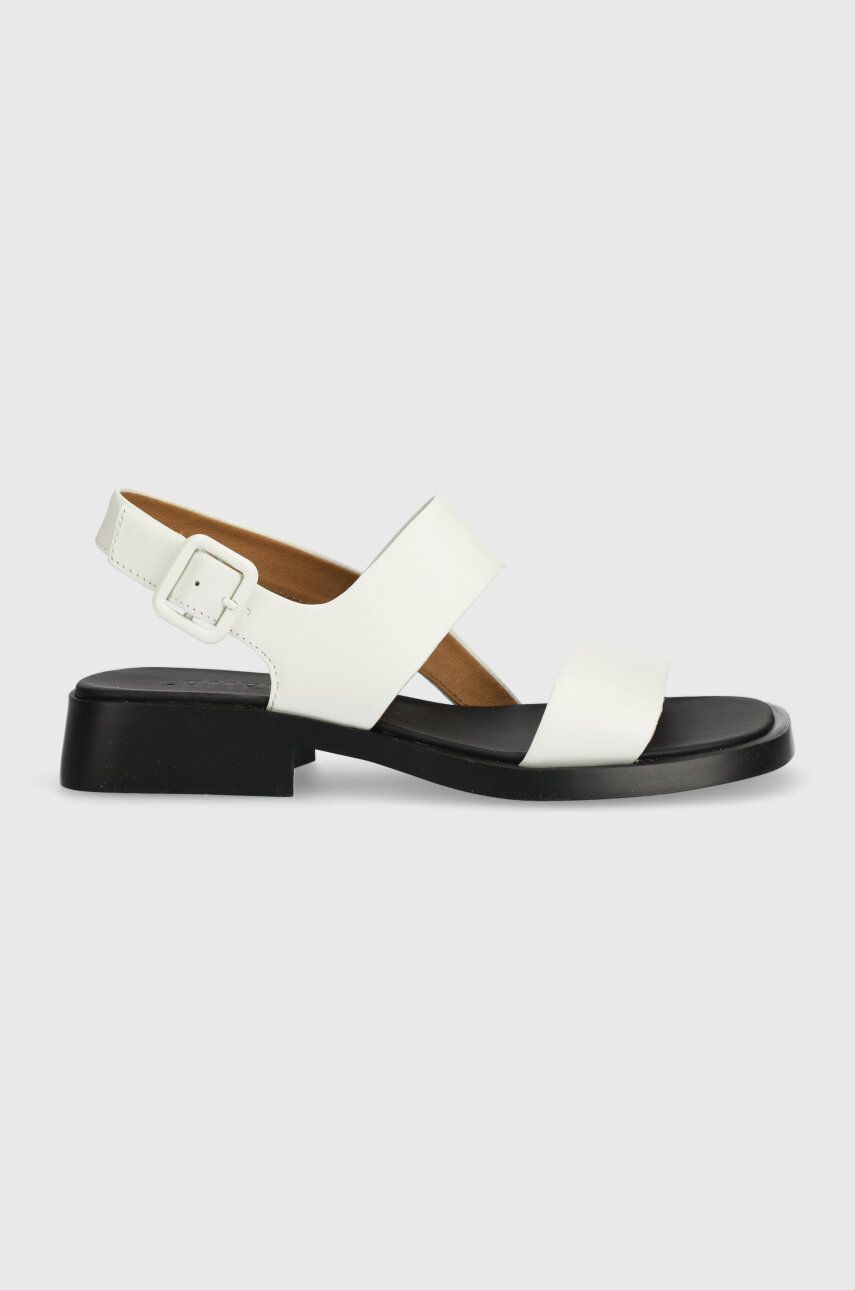 Camper sandale de piele Dana femei, culoarea alb, K201486.007