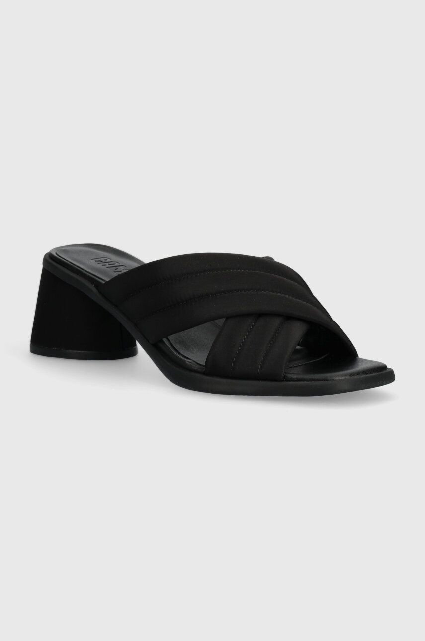 Camper papuci Kiara Sandal femei, culoarea negru, cu toc drept, K201540.004