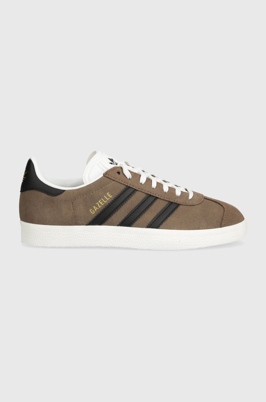 adidas Originals sneakers din piele întoarsă Gazelle culoarea maro, ID3190