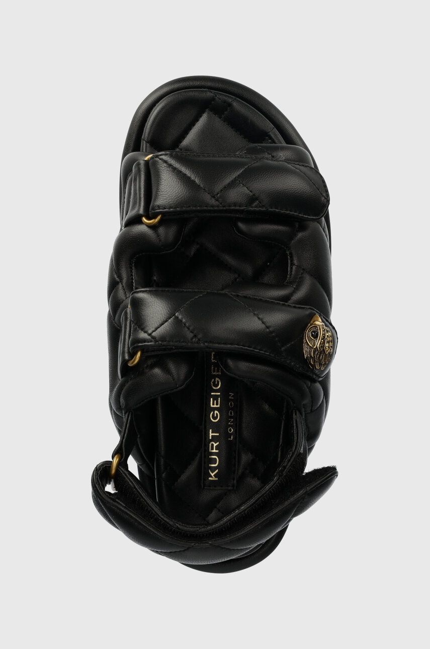 Kožené sandály Kurt Geiger London Orson Puff dámské, černá barva, na platformě, 2020600109 2020600109.BLACK EUR 37