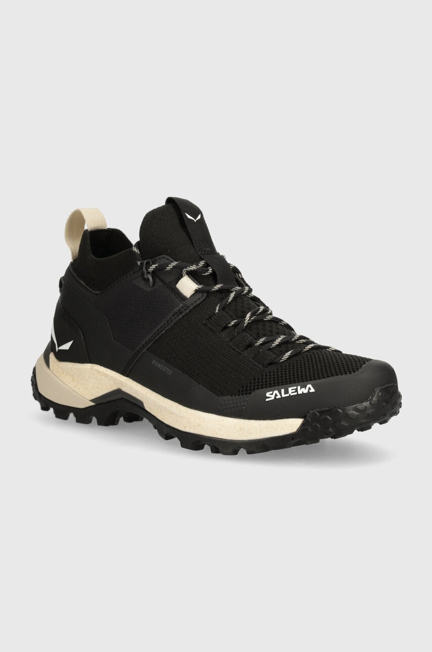 Παπούτσια Salewa Puez Knit Powertex χρώμα: μαύρο, 00-0000061437