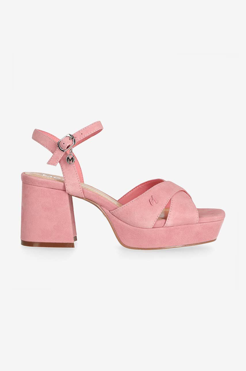 Mexx sandale din piele intoarsa Nalina culoarea roz, MITY1602441W