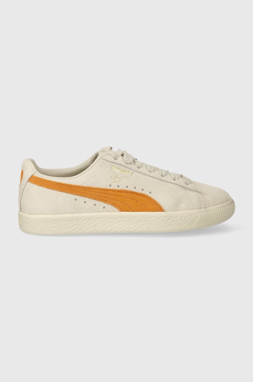 Puma sneakers din piele intoarsă Clyde OG culoarea bej