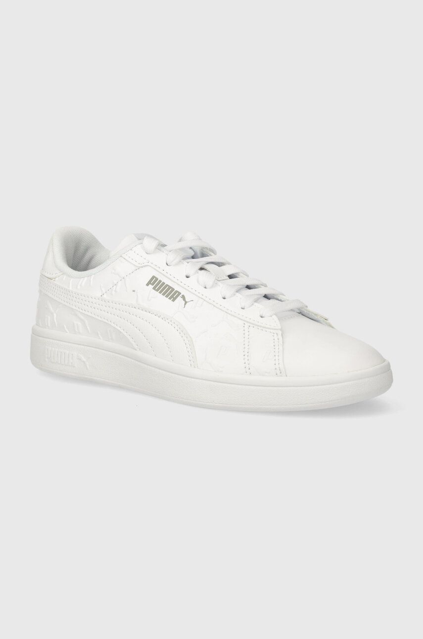 Puma sneakers Smash 3.0 Superlogo culoarea alb, 395090
