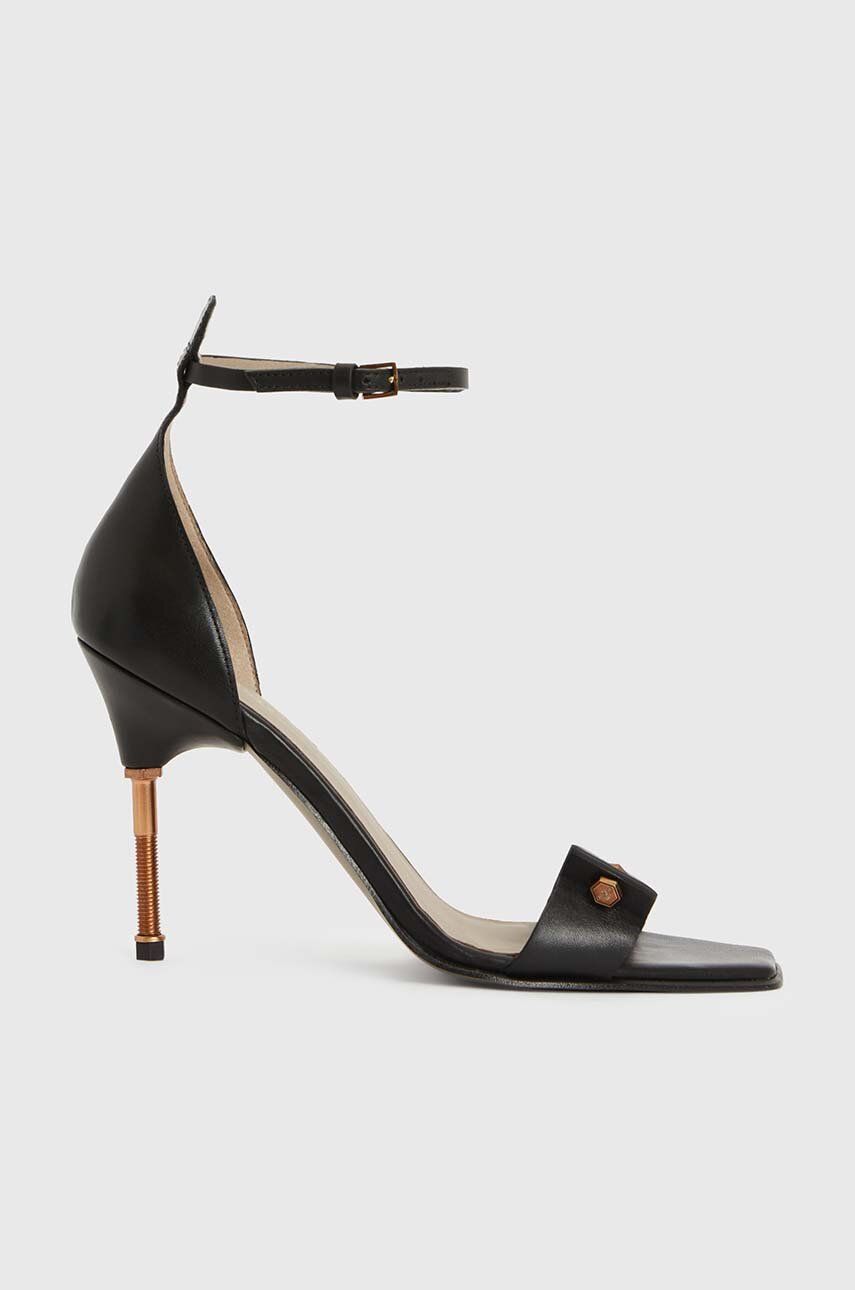 AllSaints sandale de piele Betty Sandal culoarea negru, WF568Z