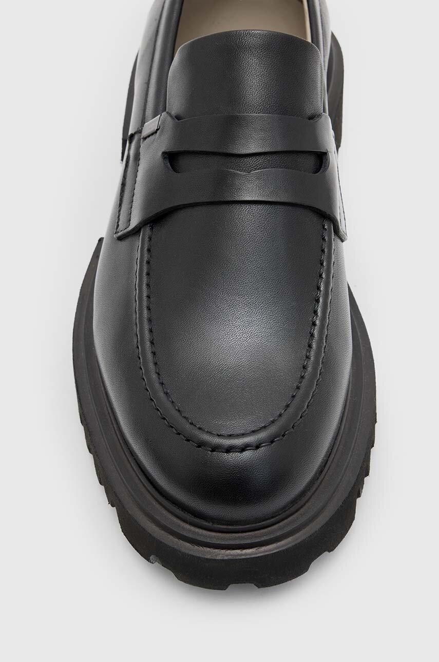 AllSaints bőr mokaszin Lola Loafer fekete, női, platformos, WF774Z termék 2. képe